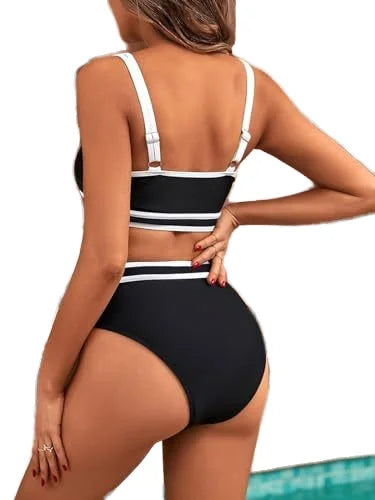 Large Quantity in Stock Perfect Quality Polyamide High-waisted 2 PCS Sets Bikinis and Swimsuits