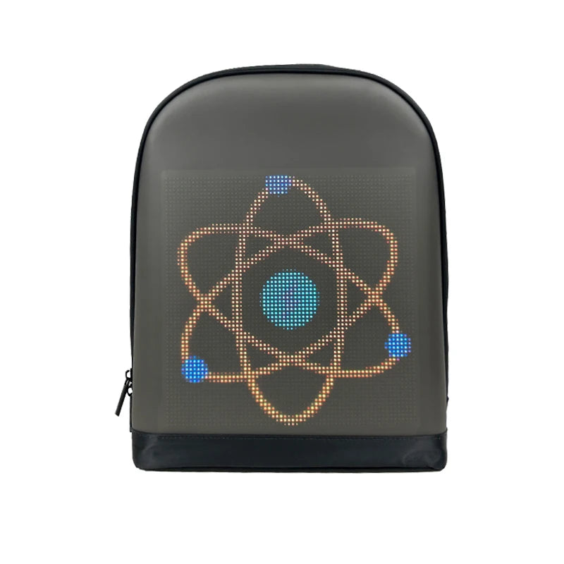 LED Backpack Luminous Publicity Display Network Red Schoolbag Dynamic Mobile Advertising Screen for Men and Women  Backpack