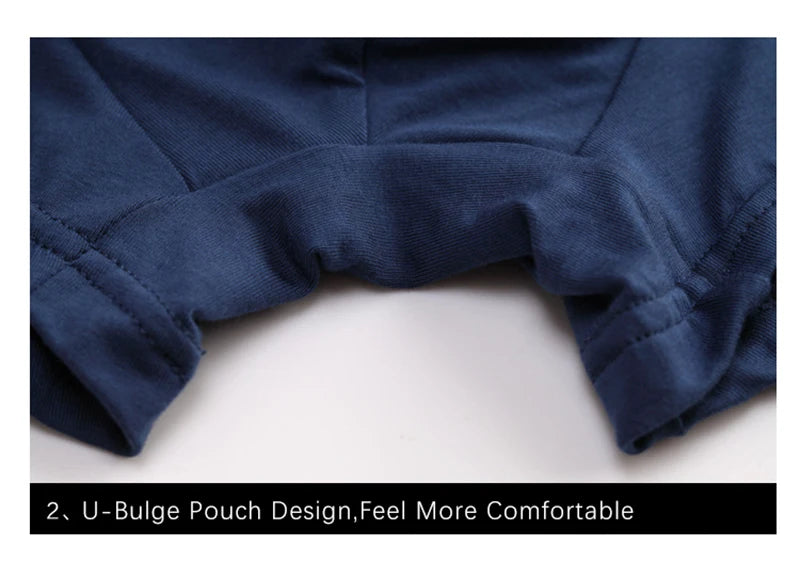 Plus Size 7XL Men's Theft-Proof Underwear Front Double Zipper Pocket Men Panties Modal Comfortable Breathable Sexy Boxer Shorts