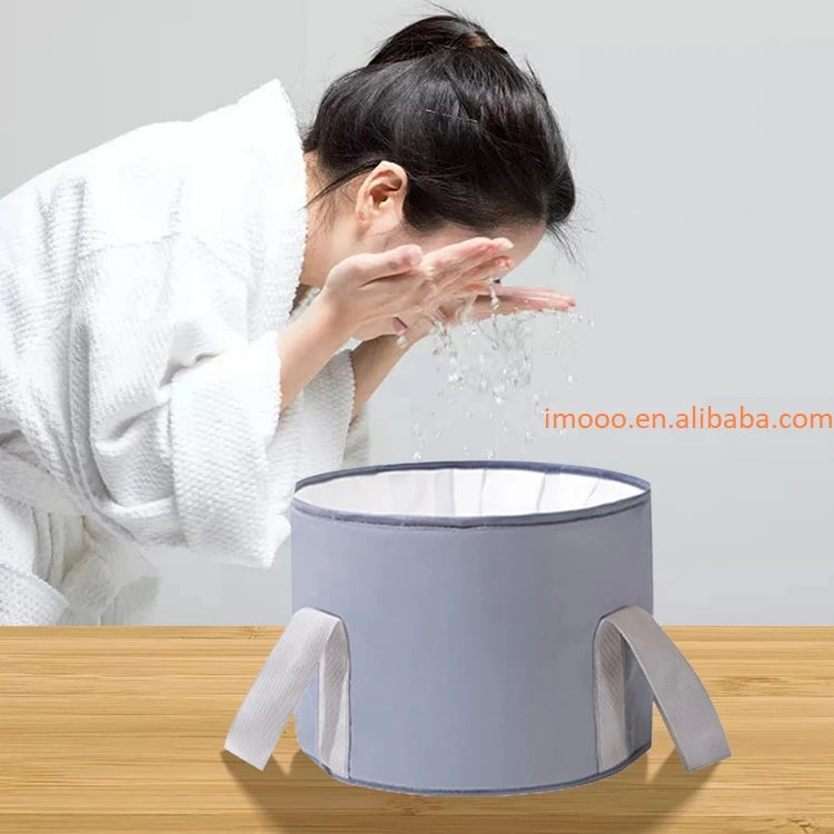 Factory Price Foldable Foot Tub Wash Basin Water Bucket Large Capacity Feet Spa Washing Tub for Outdoor Travel Portable Bath Bag