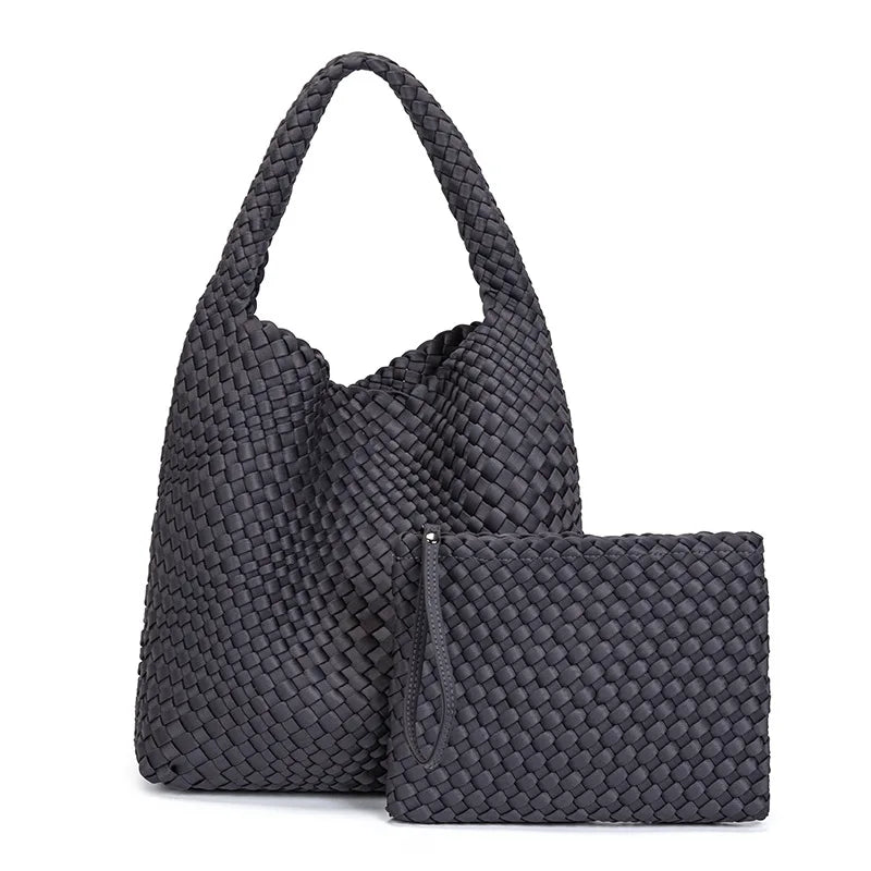 New Arrival Luxury Handbags for Women Large Capacity Woven Neoprene Designer Women's  Shoulder Bag Fashion Ladies Purse