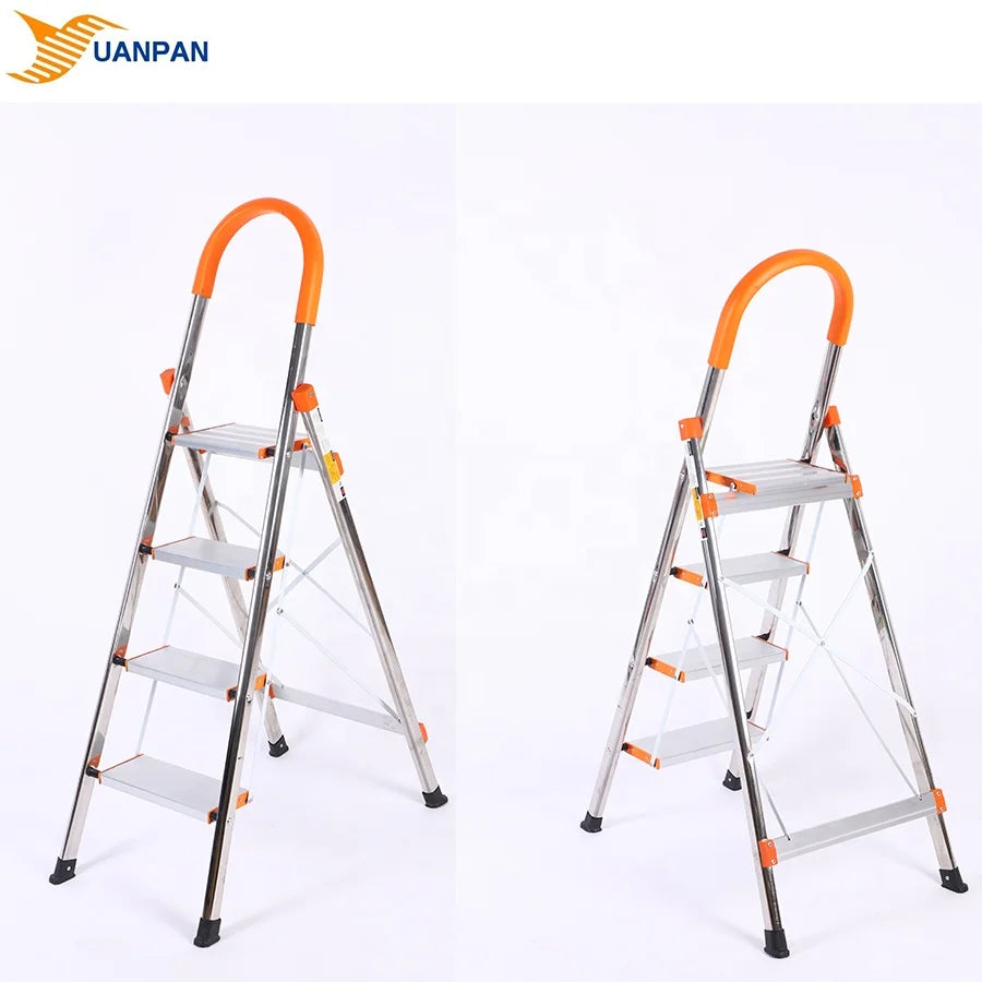 2024 Factory Stock Aluminum Folding Safe Ladder for House and Garden Tools Set