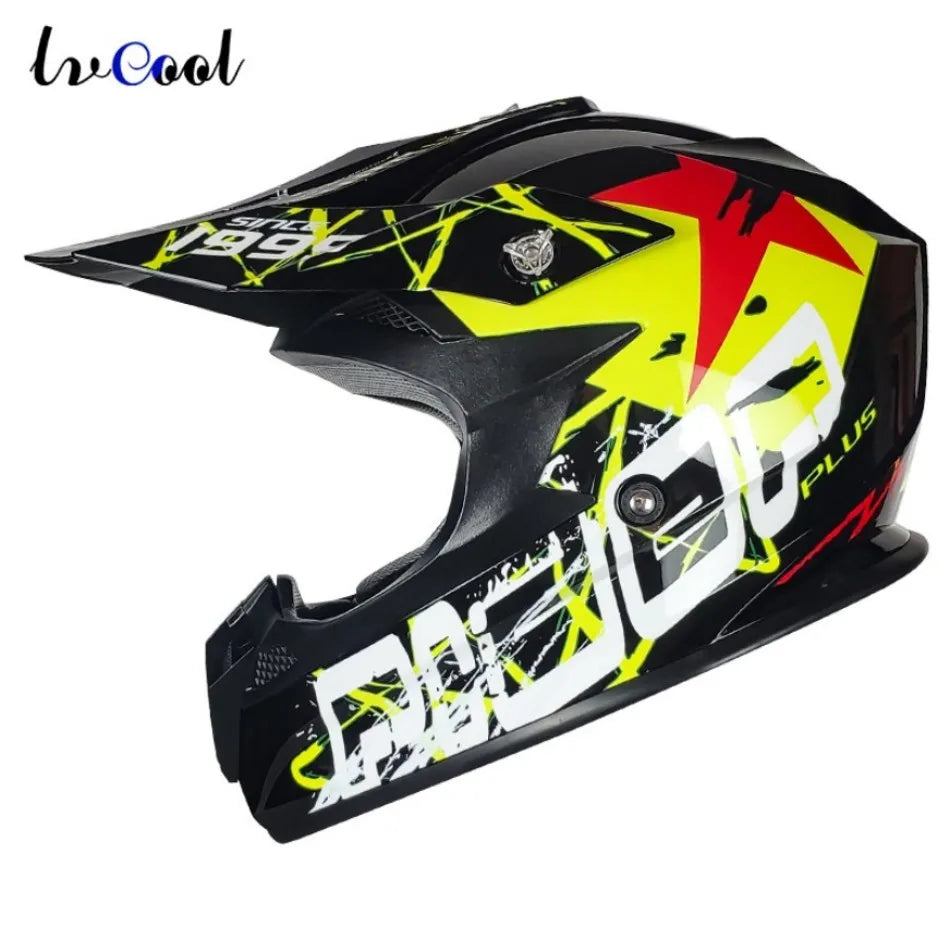 Men's Motocross Casque Off-Road Helmet High Quality Casco Racing Dirt Bike  Downhill ATV Capacete De Moto DOT XL ABS