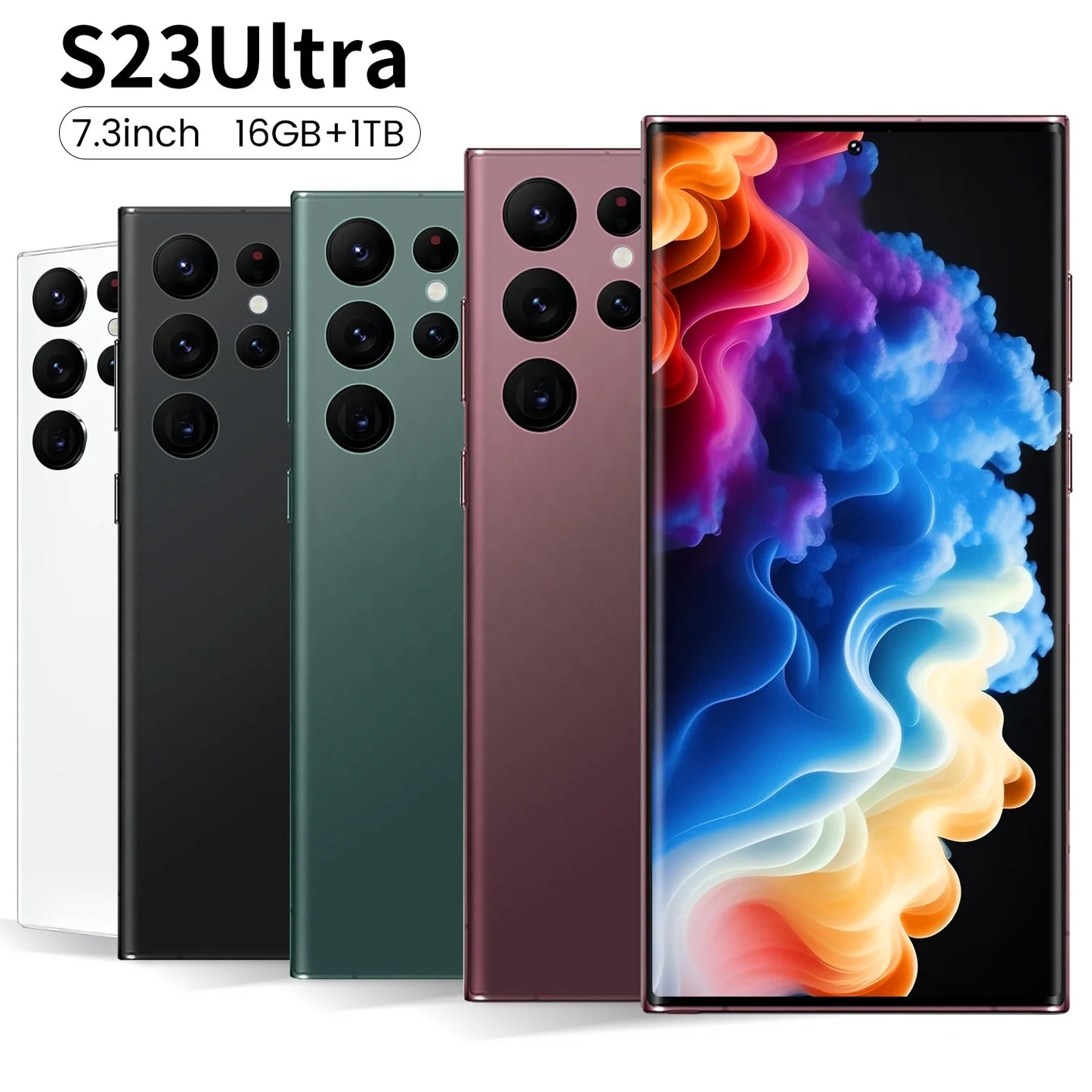 Cellphone Original S23 Ultra 16GB+1TB Smartphone 7inch Unlocked Dual Card 5G Phones Android 13.0 Mobile Phones