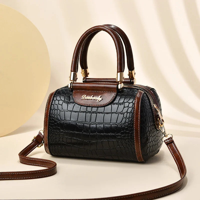 Luxury Hand Bags Ladies 2022 New Boston Women Bag Messenger Shoulders Bolsos De Mujer  Large Capacity Stone Wholesale Handbags