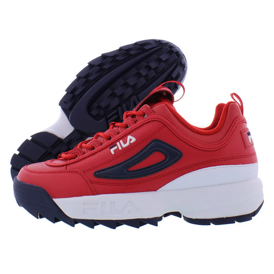 Fila Men's Disruptor II Premium Basketball Shoes in Red/Navy Color | 100% Authentic