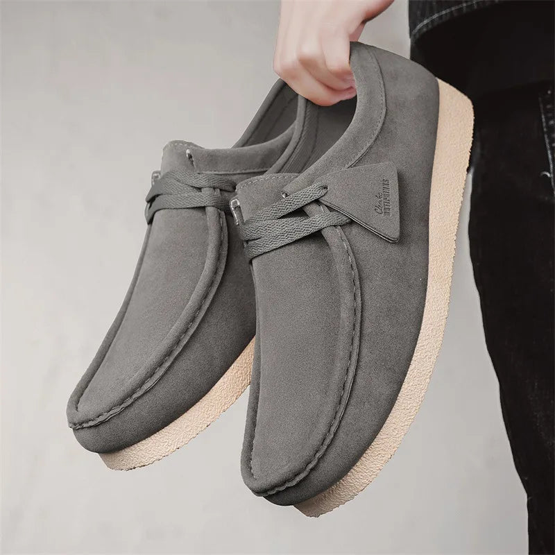 Men's Trendy British Casual Sports Flat Comfortable Shoes Soft Sole Casual Shoes for Men