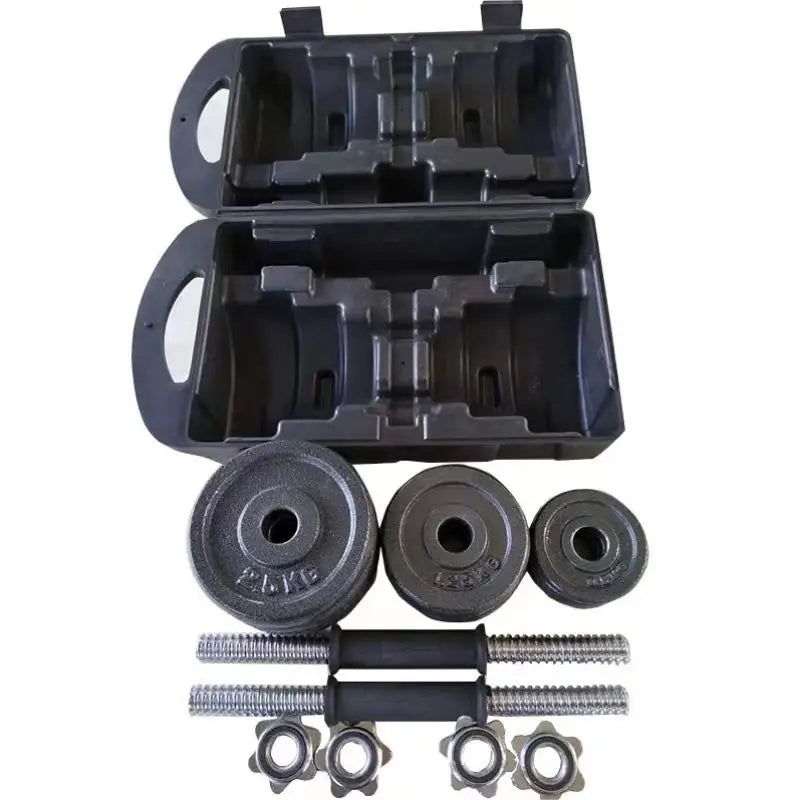 Hot Sale 50kg Adjustable Dumbbell Set Gym Fitness Equipment with Free Weights Cast Iron Body Building Dumbbells