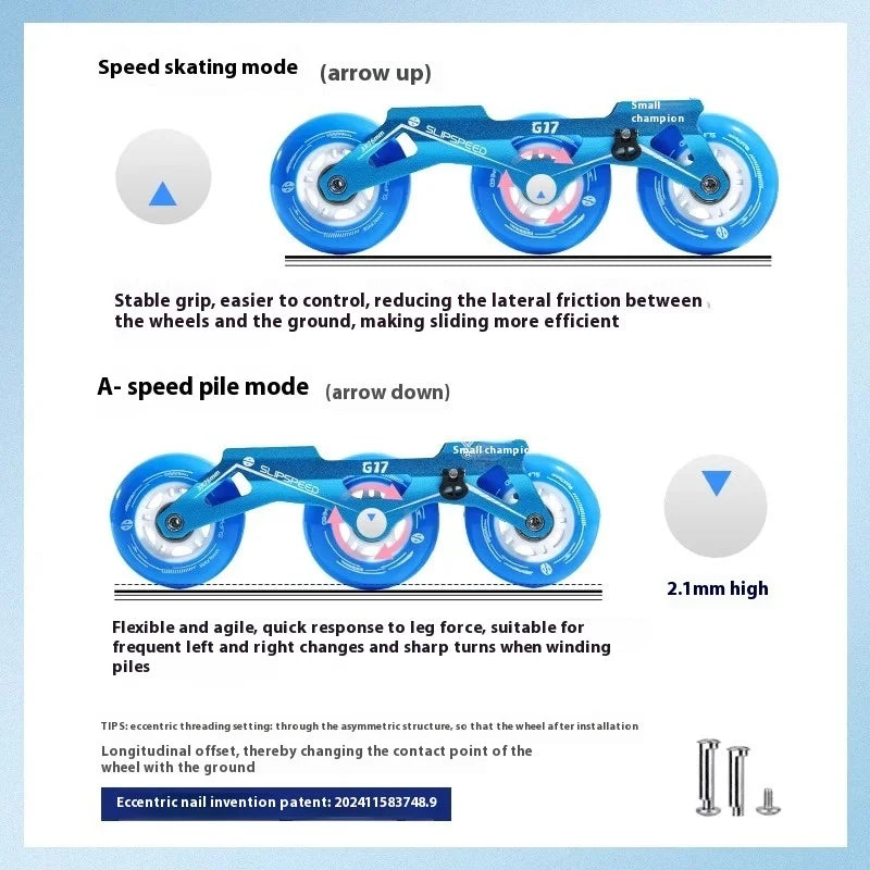 JINGYU G17 Professional Speed Skate Shoes for Kids Outdoor Beginners In-Line Roller Skates PU Wheel Adjustable 6000 Bearing for