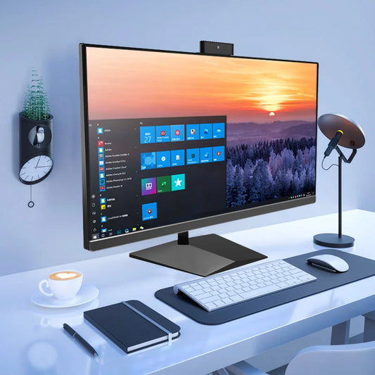Design All in One Desktop Computer PC Business AIO 24" CPU I7 Processor Gamer Computer Desktop All-in-one PC UPS Battery