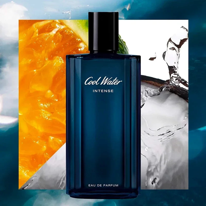 Cool Water Ambery Men's Cologne With Notes of Green Mandarin, Coconut Water & Amber Long Lasting