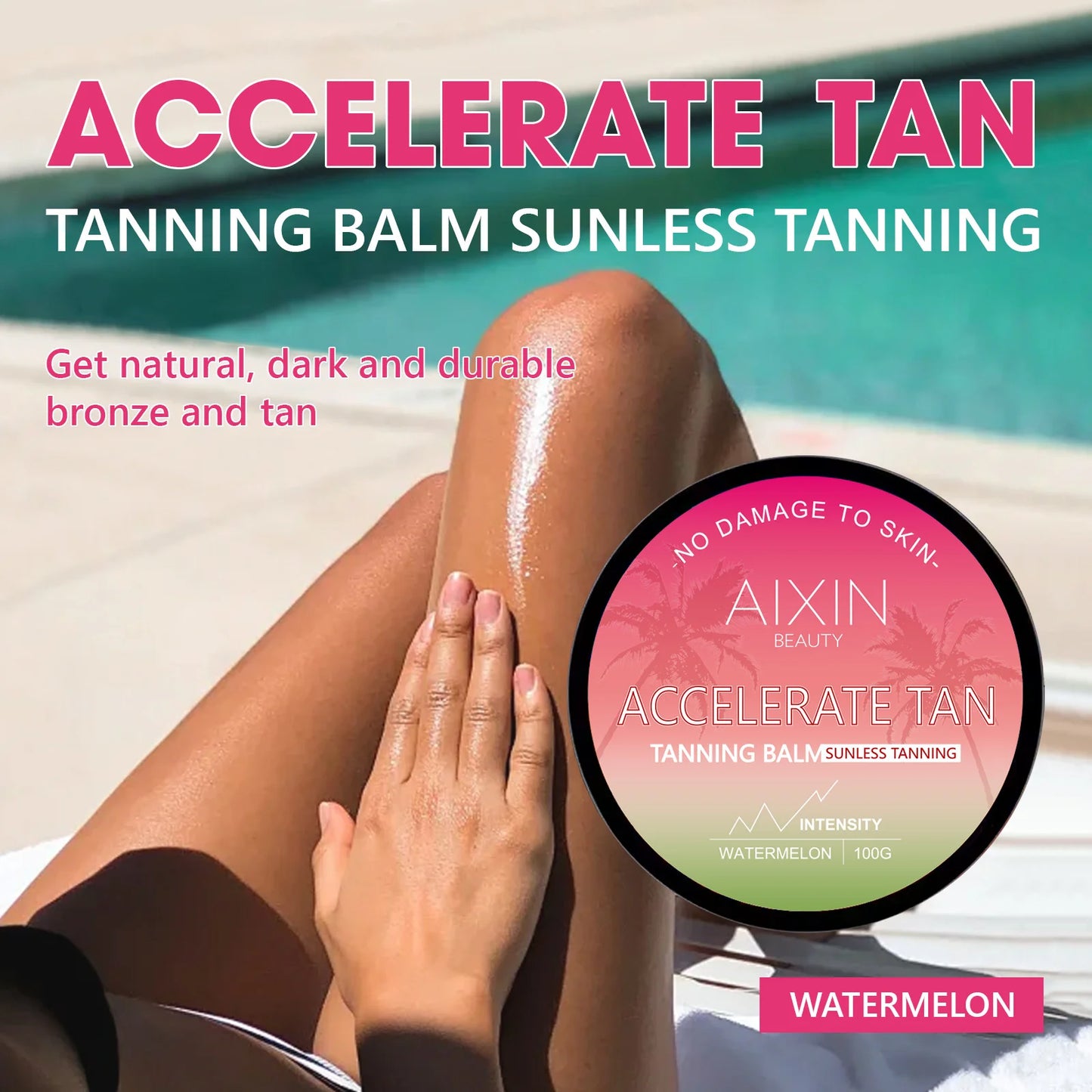 Private Label Long-lasting Deep Skin Tone Body Bronze Beautiful Tan Cream Tanning Sunbed Accelerating Tanning Cream