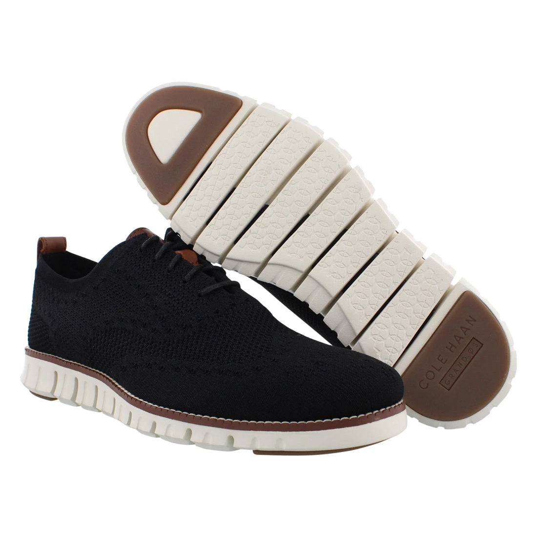 Cole Haan Zerogrand Stitchlite Oxford Mens Shoes Color: Black/Ivory | 100% Authentic