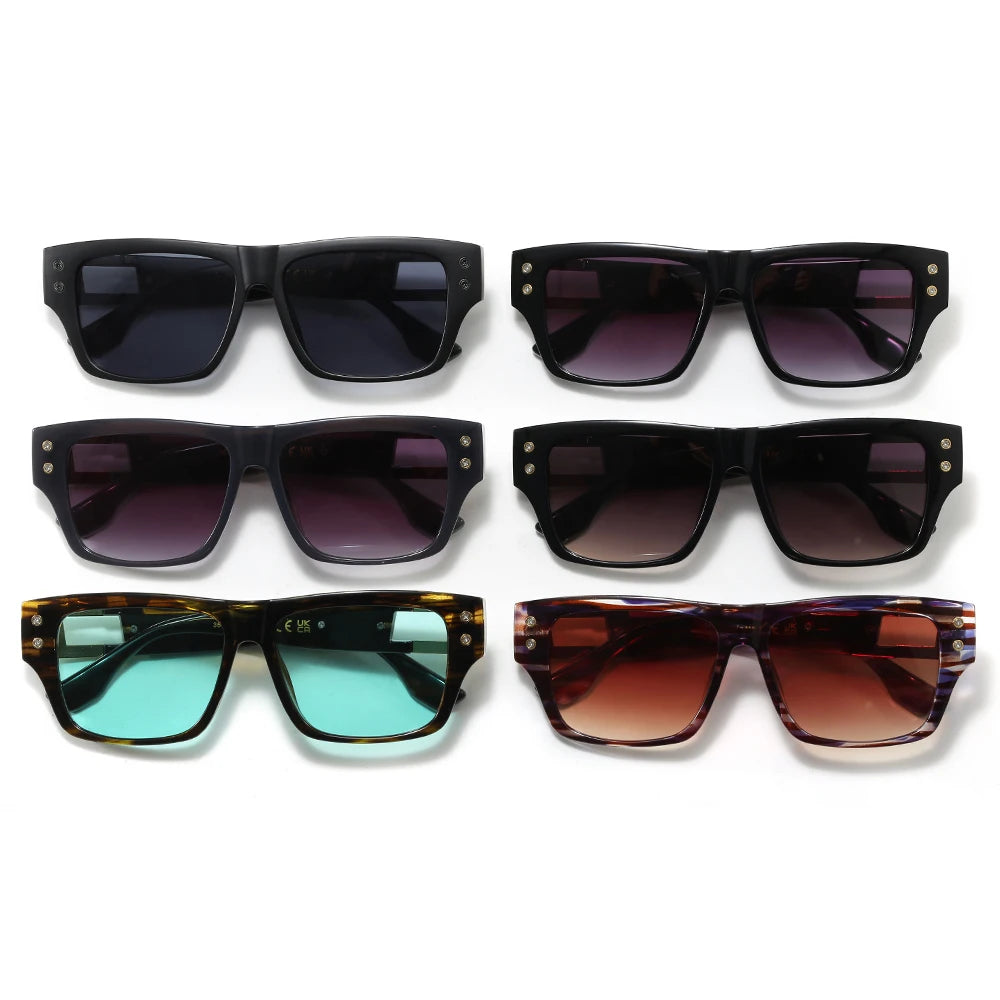 Superhot Eyewear 40961 Fashion 2025 Retro Classic Square Gradient Outdoor Vacation Photo Decorative Sunglasses