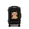 LOY L5-1 Smart Led Screen Light Display Aluminum Alloy Pull Bar Large Intelligent Black Trolley Suitcase Travel Bags Luggage