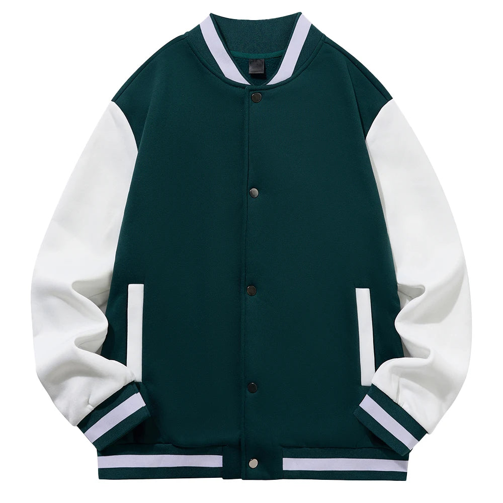 Factory New Custom Cross Border European Size Autumn Baseball Jersey Top 100% Polyester ODM Jacket with 3D Embroidery Quick Dry