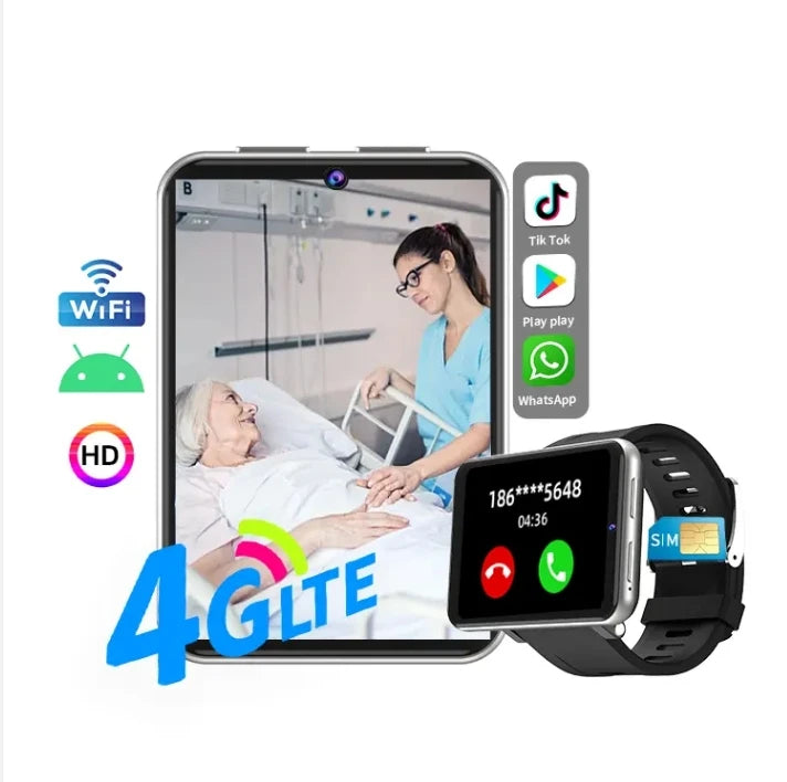 New Product 2024 Smart Watch Connects Electronic Men Watches High Quality 4G Smartwatches WiFi Thermometer and Camera Mobiles