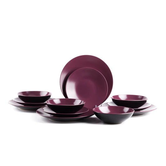 Semtember Promotion Hot Sales Kitchen Stoneware Plates Set Round Shape Ceramic Plates  in Stock Stoneware Dinner Set for Home