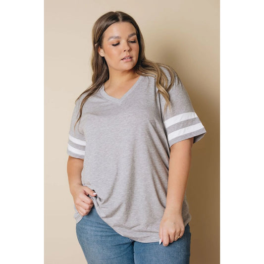 TD Women's Oversized Bow Collar T-Shirt Luxury Casual Print on Cotton Polyester Long Size-Prim Striped Tee for Summer Winter