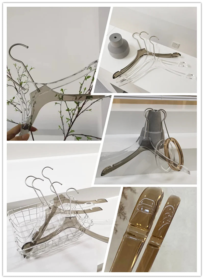 Wholesale One Hundred Kinds Crystal Clear Acrylic Clothes Hanger Manufacturer With Best Quality