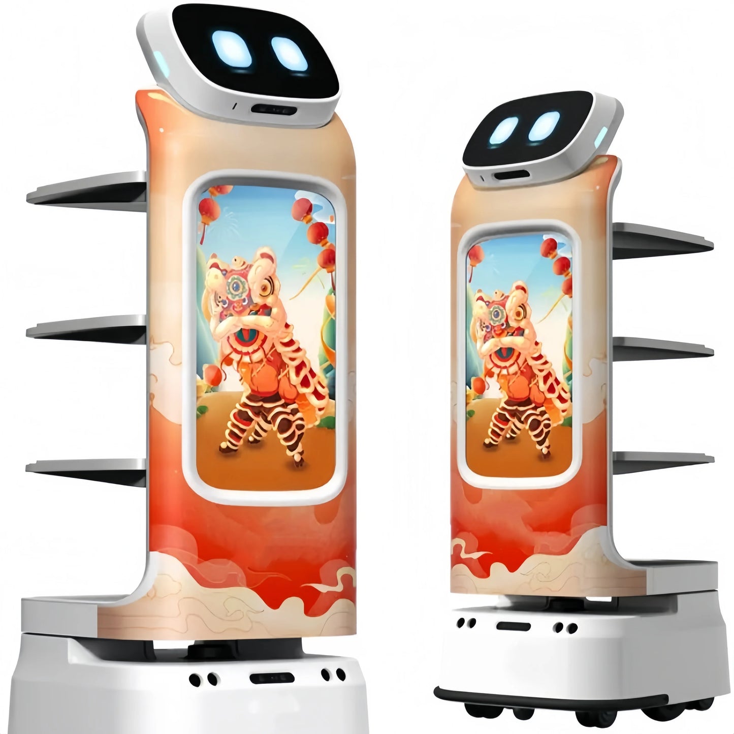 Robot Delivery Intelligent Catering Service Robot for Waiter Restaurant Service Food Delivery Auto Charger Waiter Robot