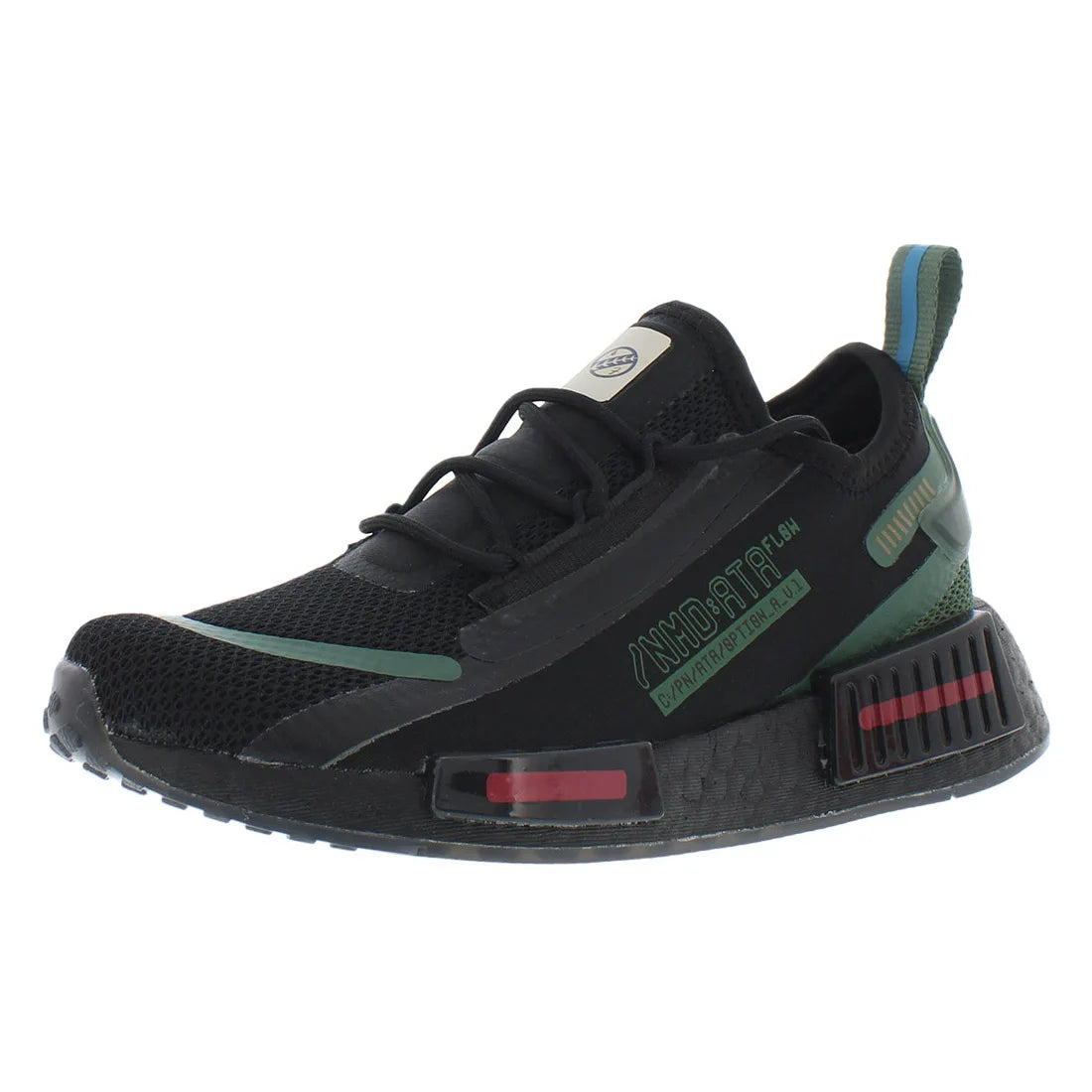 For Originals NMD_R1 MSS-GX6791 Spectoo Men's Fashion Sneakers Core Black/Green Oxide/Bliss Upper Knit Eva Insole | 100%