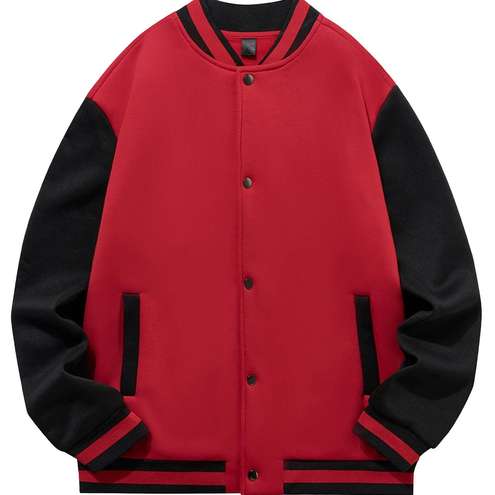 Factory New Custom Cross Border European Size Autumn Baseball Jersey Top 100% Polyester ODM Jacket with 3D Embroidery Quick Dry