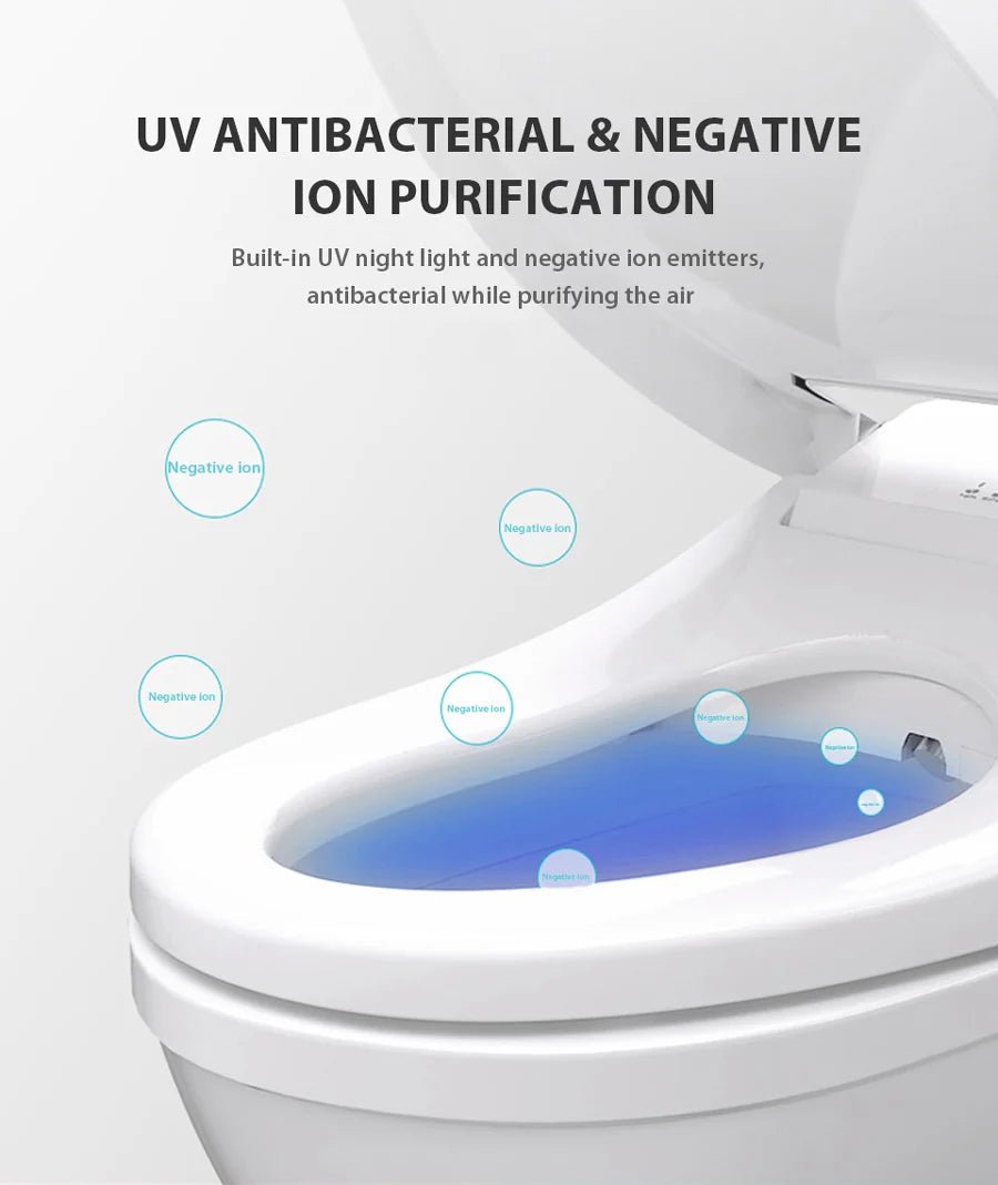 EcoFresh Smart toilet seat  Electric Bidet cover intelligent bidet heat clean dry Massage care for child woman the old