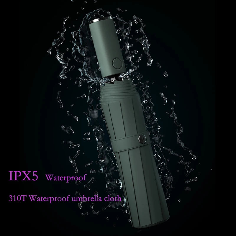 New Xiaomi Fully Automatic Umbrella With Led Light Men Large Double Portable Outdoor Umbrellas Rain Women Windproof Umbrella