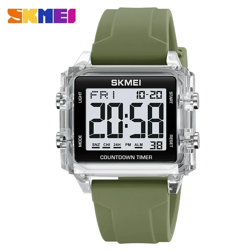 SKMEI 2320 Top Luxury Electronic Fashion Brand Waterproof Men Sports LED Watch Wristwatch Men's Digital Movement Male Watches