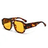2025 New Outdoor Sports Sunscreen Personalized Fashion Leisure Double Bridge Men's Women's Universal Square Sunglasses
