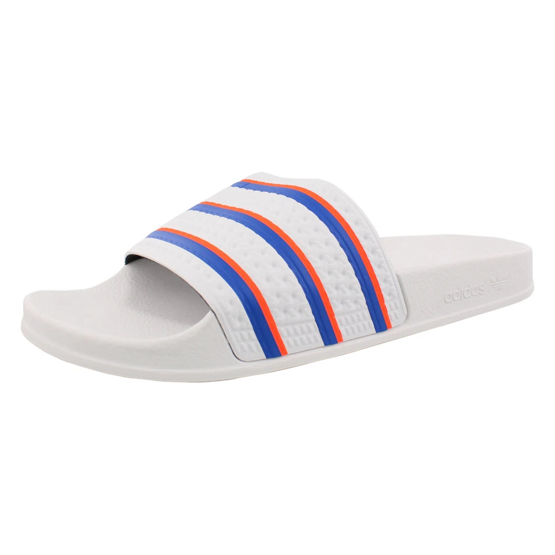 For Adilette Men's Open Toe Sandals Cloud White Blue Solar Red Striped Slip-On Summer EVA Outsole