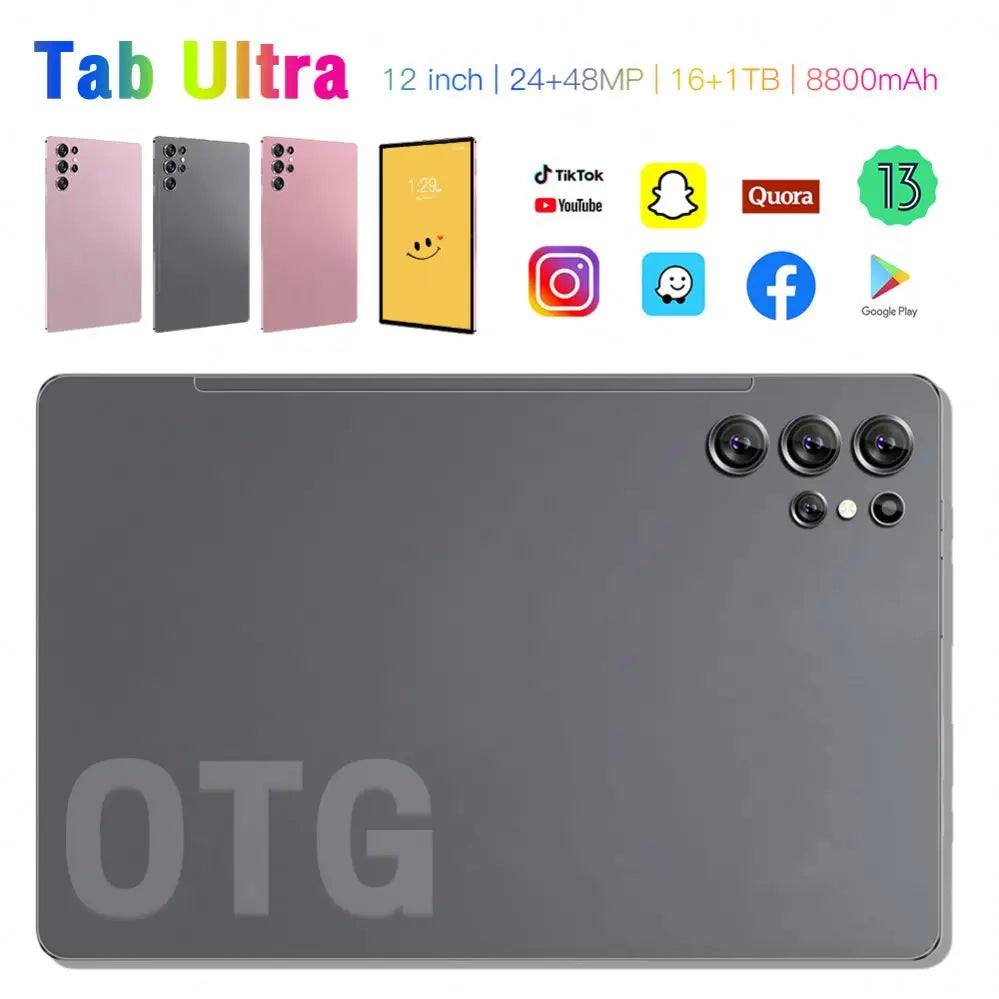 10.1 Inch Unclocked Dual SIM Tablet PC S23 Ultra Big Battery Android 13 5G WIFI GPS Cheap 16+512GB MTK Capacitive Pad for Kids
