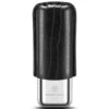 Stainless Steel Cigar Case Anti-pressure Portable Travel Leather Cigar Humidor Box