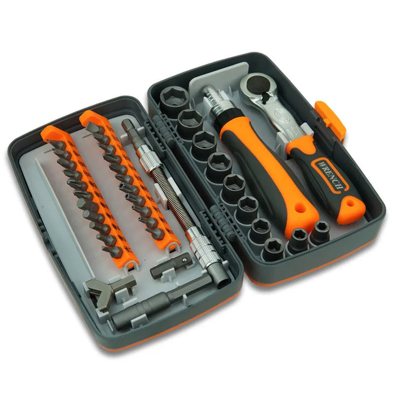Labor-Saving Ratchet Screwdriver Set Household Combination Toolbox Hardware Magnetic Screw Driver Kit Bits Torx Screwdrivers
