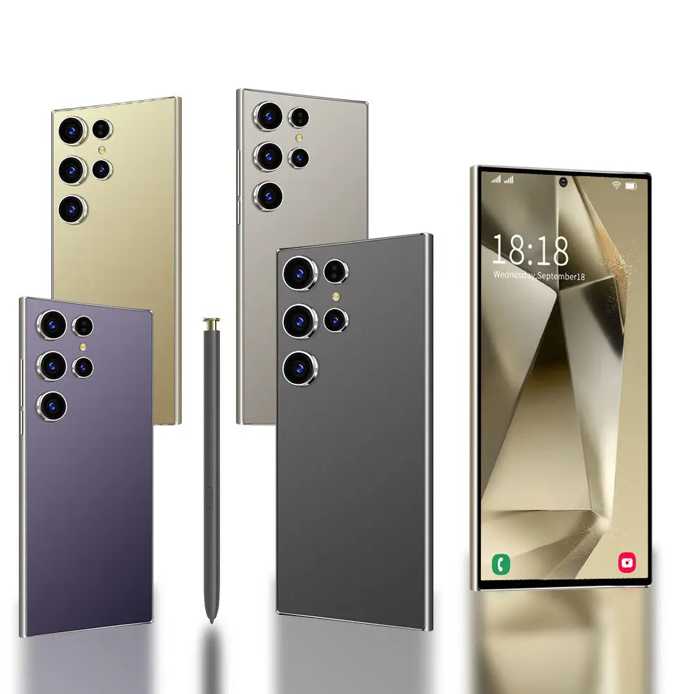2024 Latest Global Version S24 Smart Cell AI Phone Big Full Screen Long Endurance Netflix Mobile Phone Drop Shipping