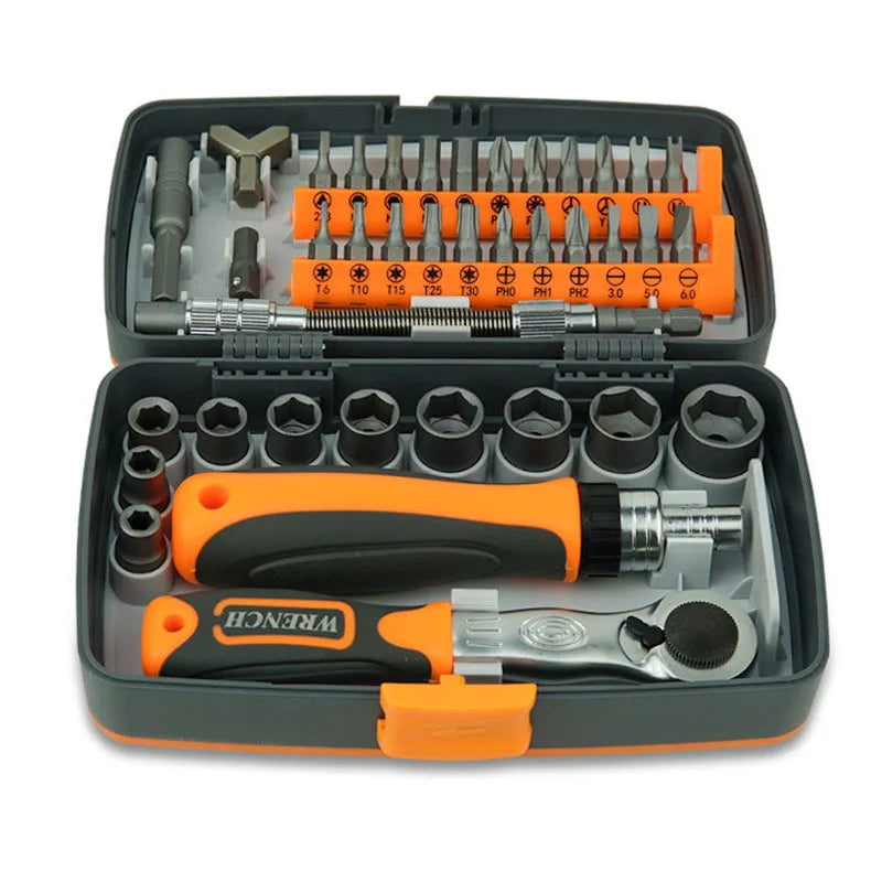 Labor-Saving Ratchet Screwdriver Set Household Combination Toolbox Hardware Magnetic Screw Driver Kit Bits Torx Screwdrivers