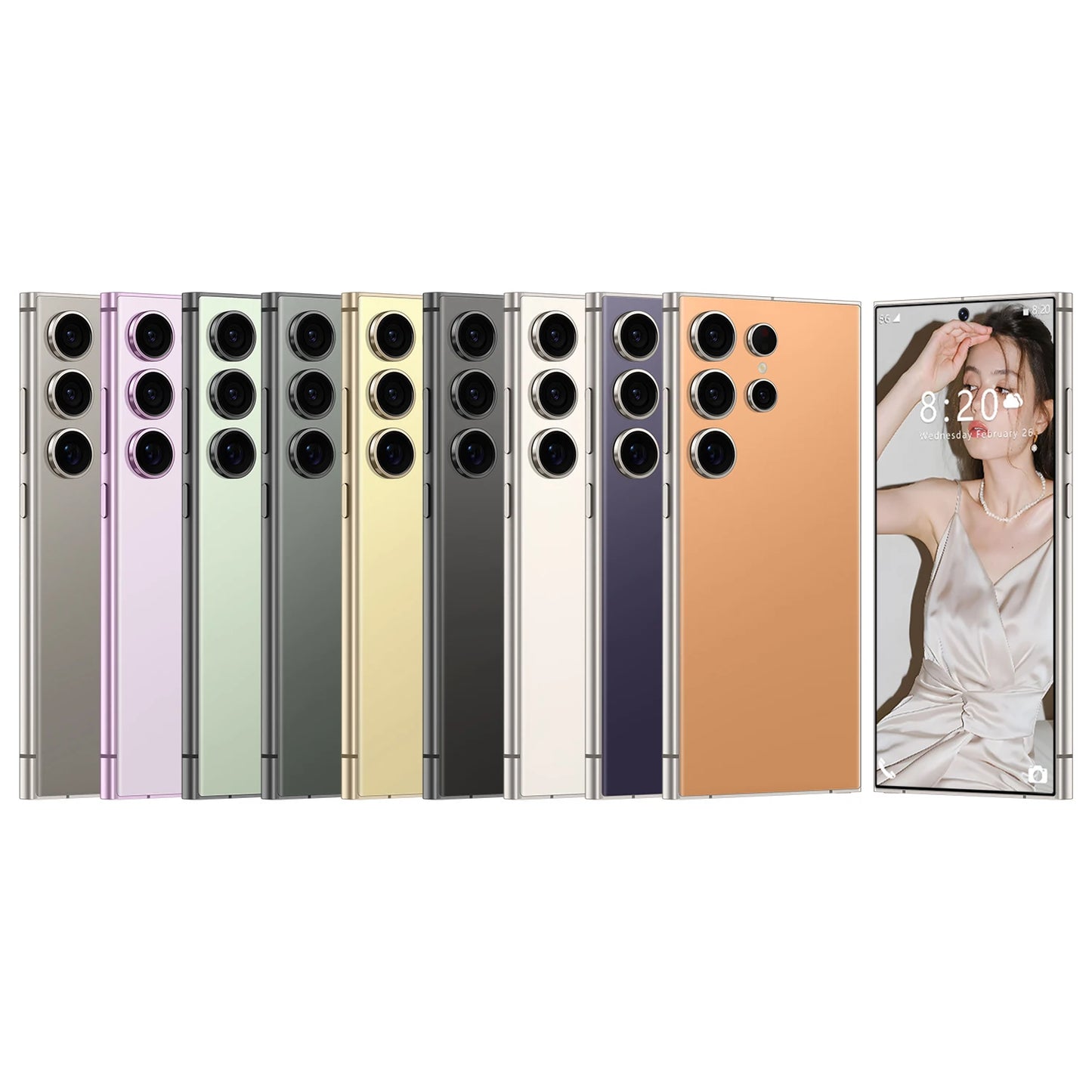 2025 New S24 ULTRA Unlocked Android Smartphone Global Version 16GB+1TB Dual Sim 5G 108MP French Big Screen 5G S25 Mobile Phone