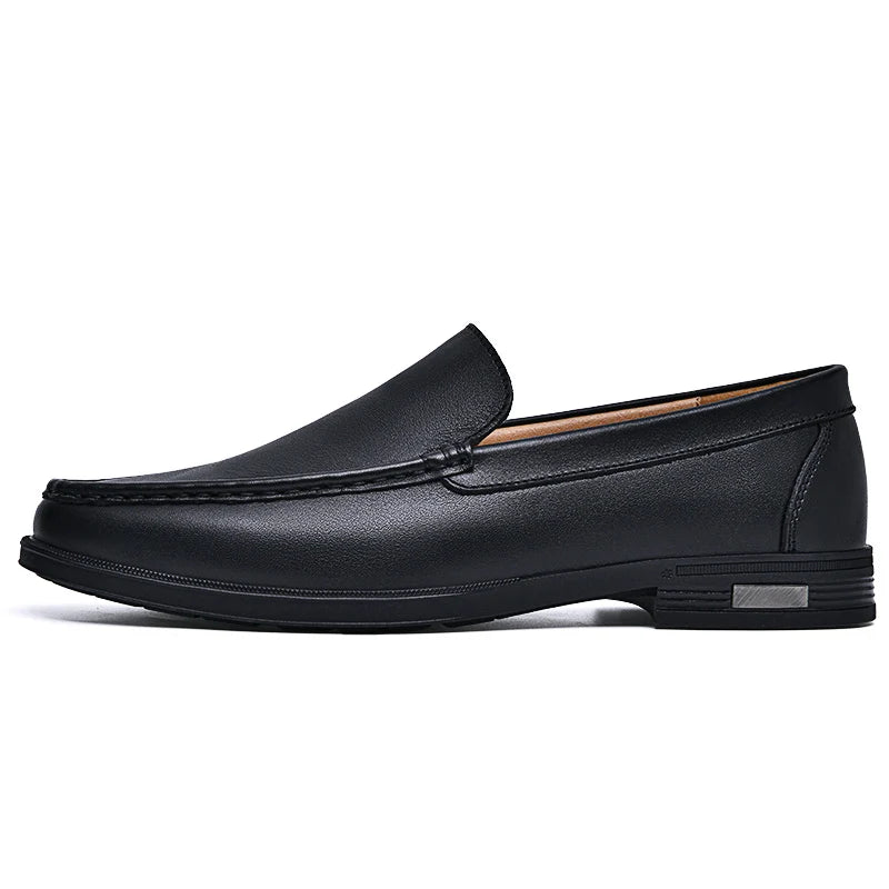 Men's Comfortable Walking Shoes Made of Genuine Leather, One Foot Loafers, New Trendy Designer, Mo Hot Selling Driving Shoes