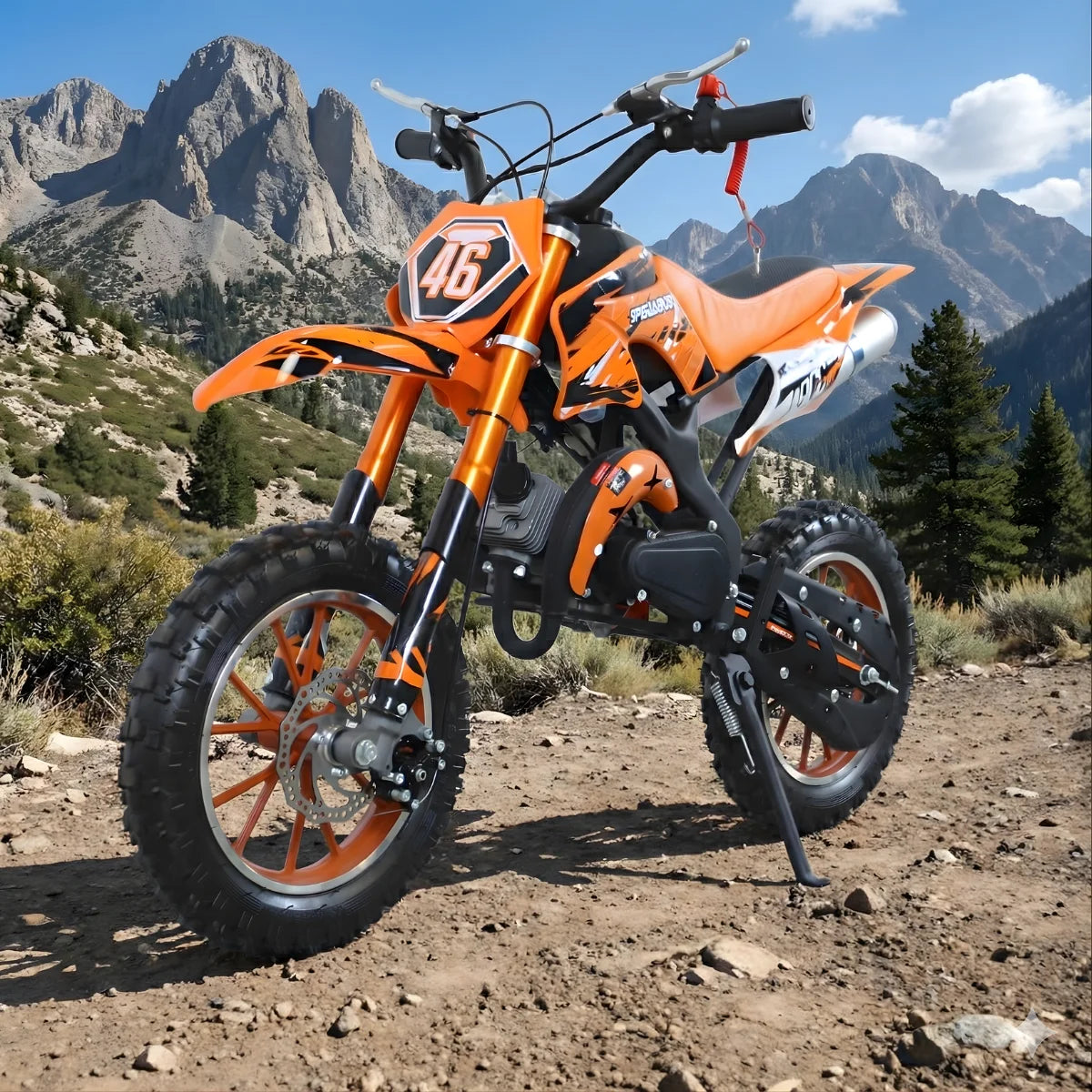 Pegasus Hot Kids 49cc Motorcycle Maximum Speed 40km/h Mini Dirt Bike Motocross 2 Stroke Kids Motorbike
