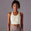 Fixed Cup All-In-One Push up High Support Shockproof High Intensity Exercise Slim Beautiful Back Tank Tops for Women