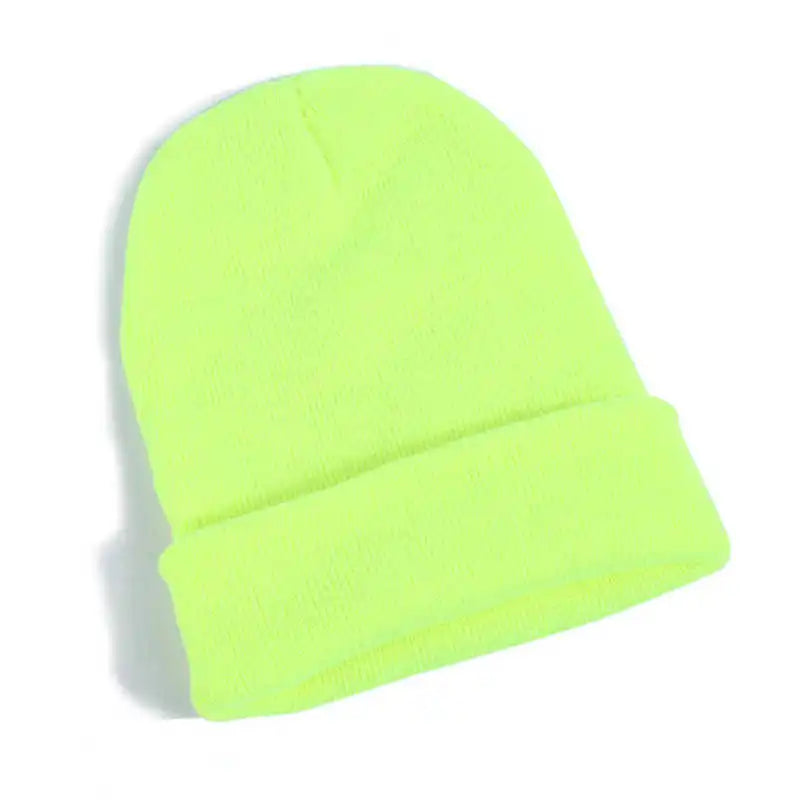 Hot Unisex Hat Beanie Autumn Winter Wool Blends Soft Warm Knitted Cap Men Women Solid Skull Cap Hats Ski Caps 23 Colors Beanies