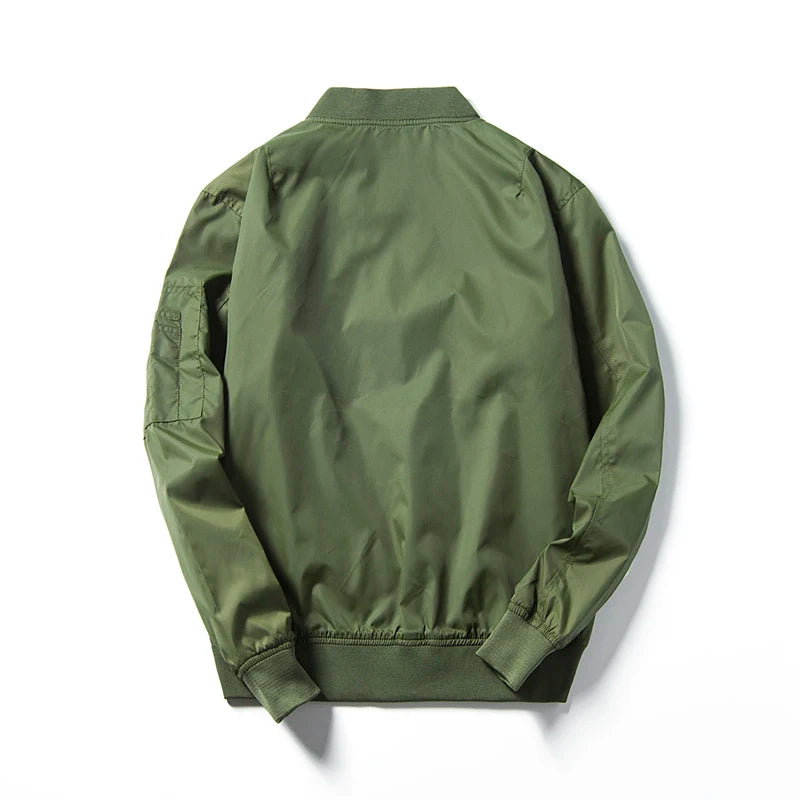 DIMUSI Autumn Bomber Jackets Men Air Force One jacket jaqueta mens causal Amry Pilot bomber jacket polo Jackets mens Clothing