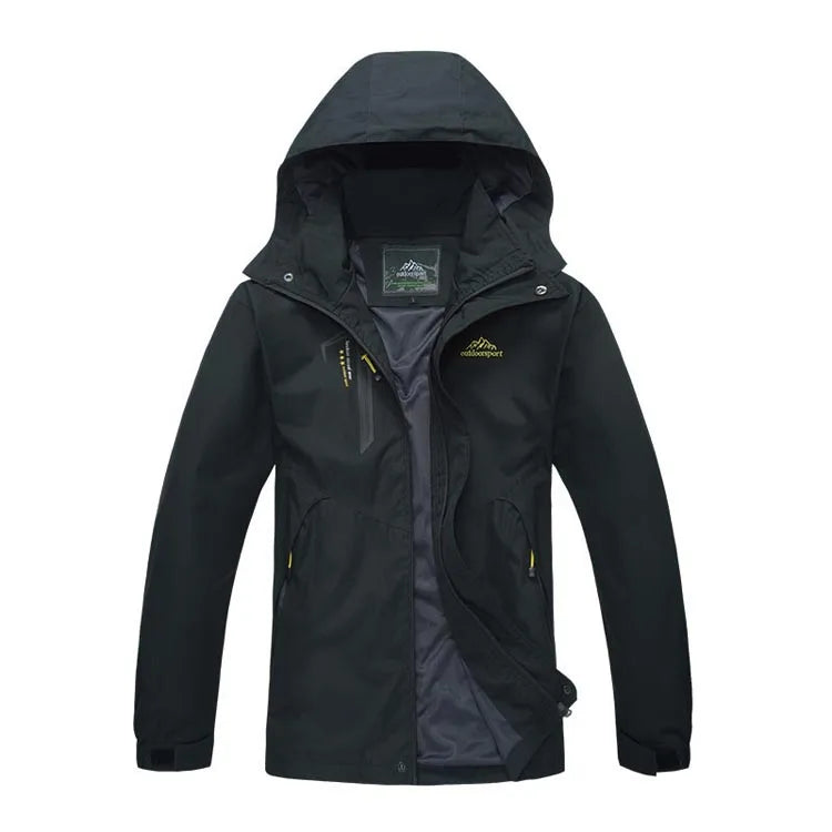 TRVLWEGO Women's Autumn Waterproof Rain Jacket Camping Lightweight Raincoat Hooded Hiking Jacket Softshell Windbreaker Coats