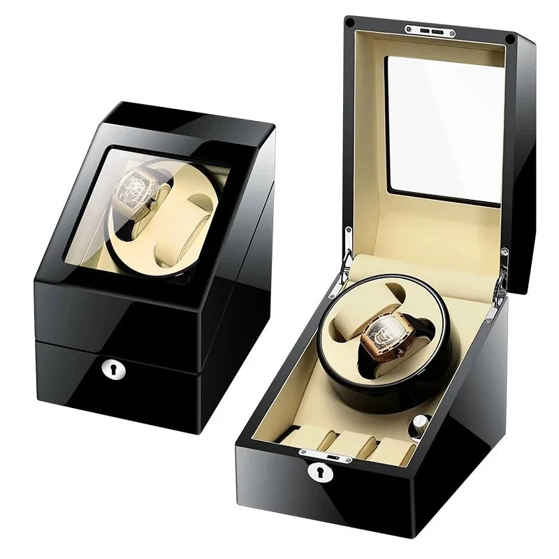 2+3 Travel Best Boxy Moving Watch Rotator Box Battery Automatic Watch Holder Clock Self Winding Watch Winder Box
