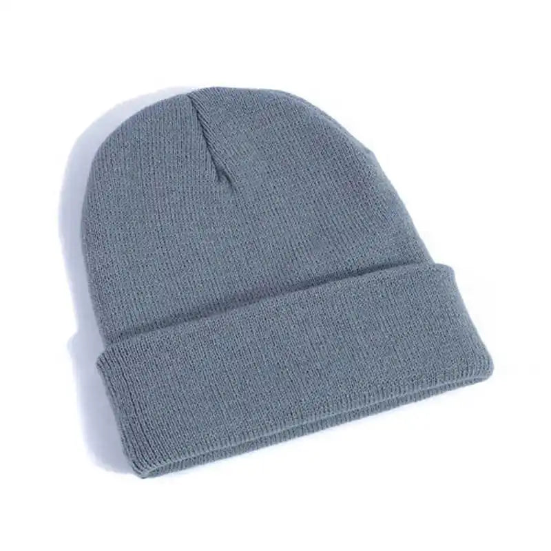 Hot Unisex Hat Beanie Autumn Winter Wool Blends Soft Warm Knitted Cap Men Women Solid Skull Cap Hats Ski Caps 23 Colors Beanies