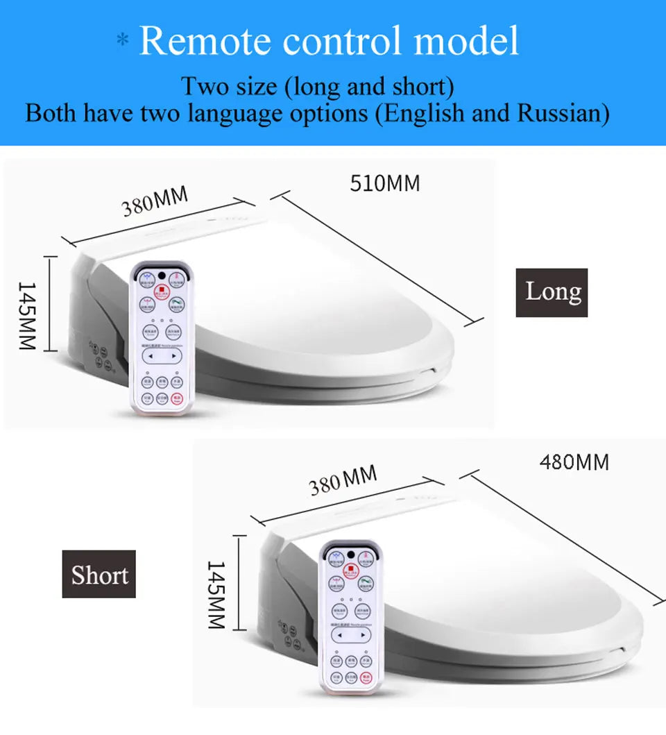 EcoFresh Smart toilet seat  Electric Bidet cover intelligent bidet heat clean dry Massage care for child woman the old