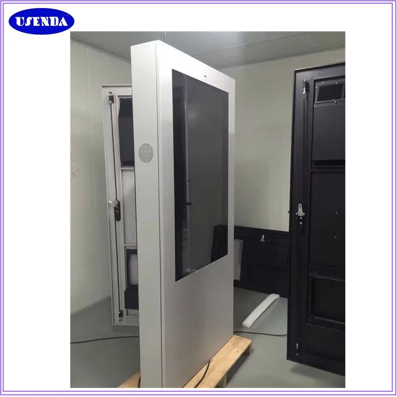 65 Inch 3000nits Sunlight Readable Outdoor Free Standing Large Advertising TV Totem Digital Signage and Displays