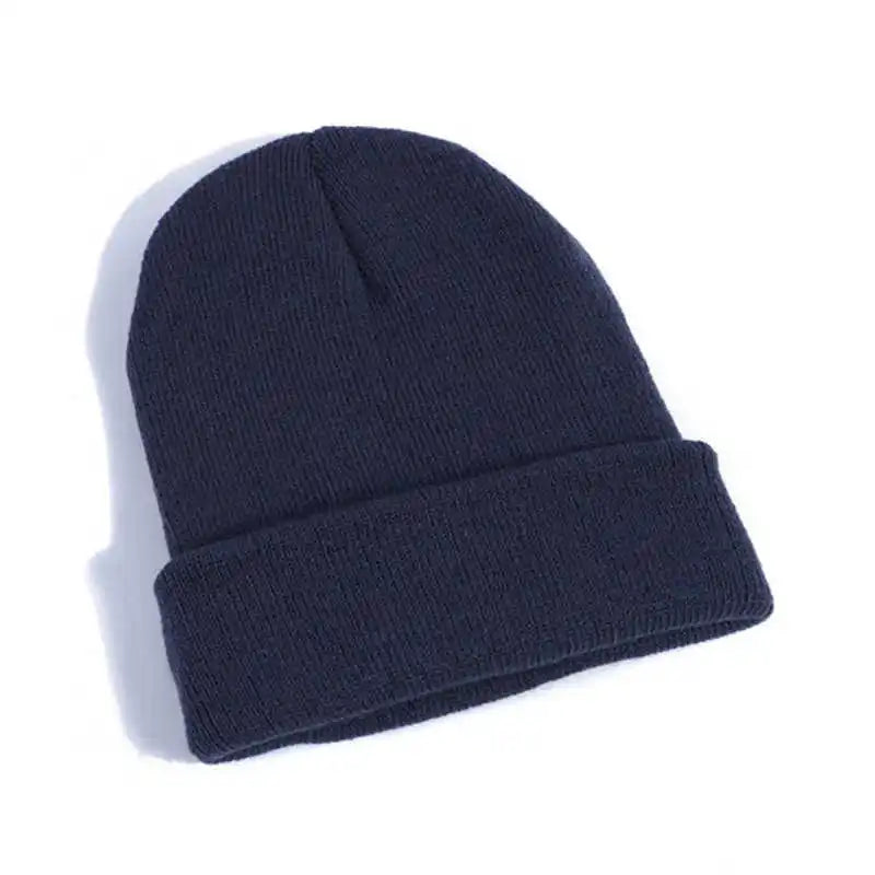 Hot Unisex Hat Beanie Autumn Winter Wool Blends Soft Warm Knitted Cap Men Women Solid Skull Cap Hats Ski Caps 23 Colors Beanies