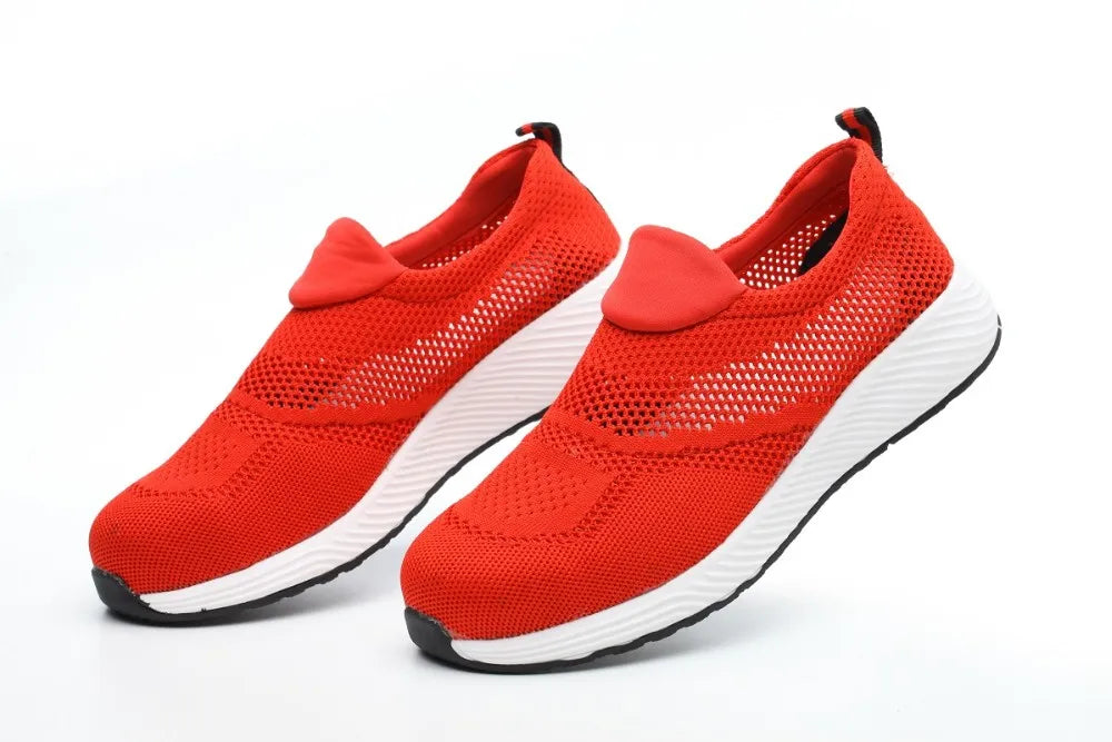 Hot Selling Summer Safety Shoes Men Women Breathable Light Weight Industrial Steel Toe Anti-Impact Slip Resistant